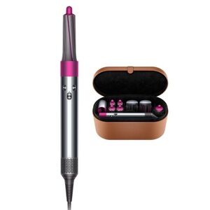 Dyson Silver and Pink Hair Styler with Attachments